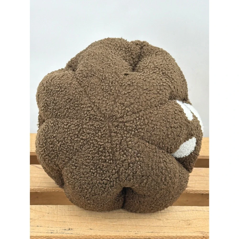 Mushroom‎ Plush Decorative Pillow Brown Sherpa Corduroy Cottagecore Decor